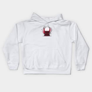 Mysterious and red crystal ball Kids Hoodie